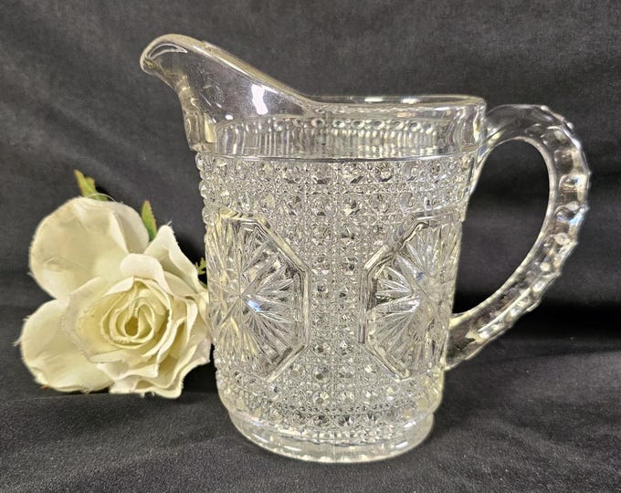 1920s Amelia Star Medallion 18 oz Pitcher by Imperial Glass Co | As Found