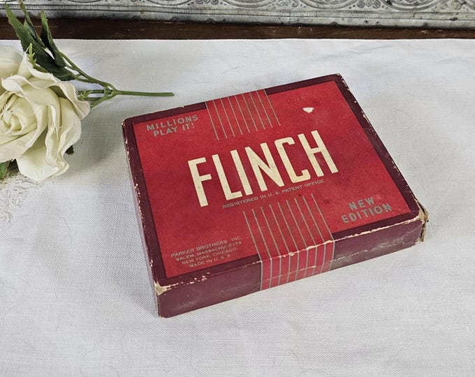 Vintage Parker Brothers Flinch Game: 1951 Edition, Family Game Night