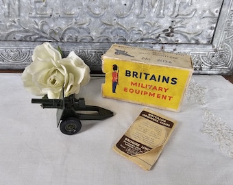 1940s Britains Diecast Howitzer 25 Pounder - NO. 2026 - Original Box and Insert