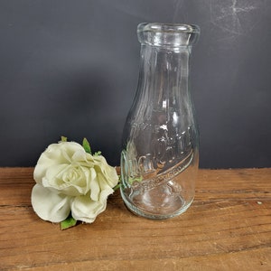 Vintage Weaver Quality Blue Ribbon Embossed Pint Milk Bottle