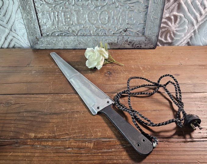 1930s Sword-shaped Electric Neck Tie Iron - Non Working