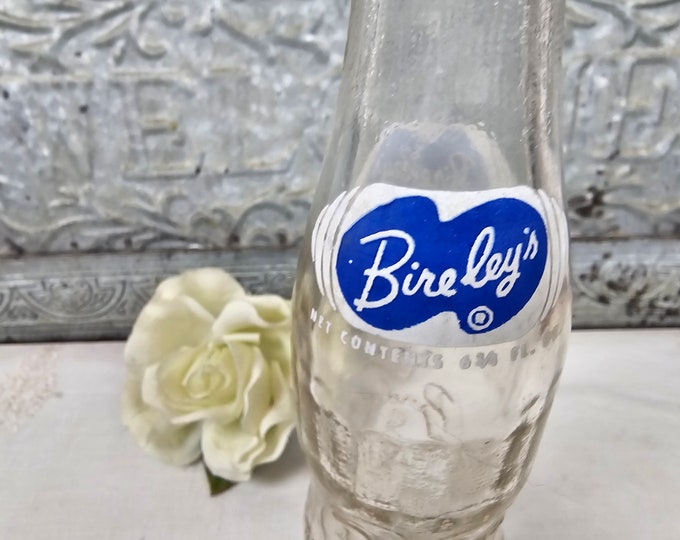 1930s Bireley’s - Pasteurized Non-Carbonated 6 3/4 Oz. Soda Bottle
