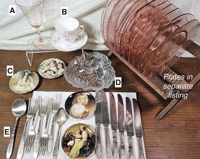 Vintage Victorian Home Decor | Optic Glass, Bone China, Silverplate & More