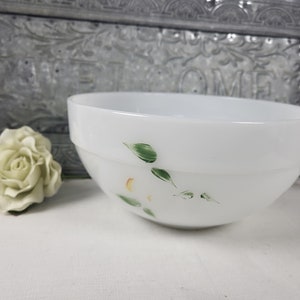 1960s 8&quot; Colonial Mixing Bowl - Fire King Fruit by Anchor Hocking