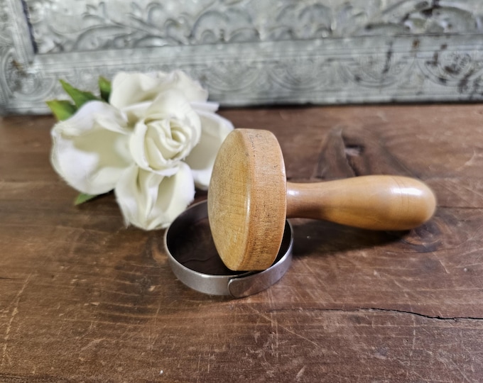 Wooden Sock darner with Hidden Needle Storage | Darning Mushroom with Metal Tension Band