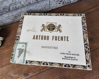 Vintage Wooden Arturo Fuente Cigar Box