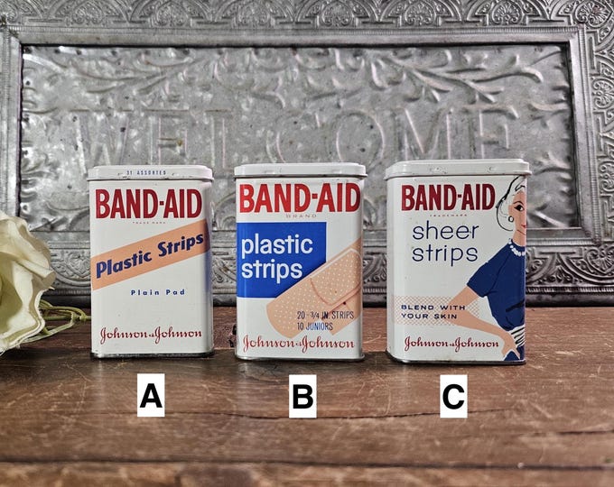 Vintage Johnson & Johnson Band-Aid Tins | Choose from 3
