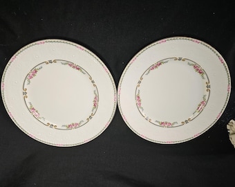 Alfred Meakin Embossed Roses 10" Dinner Plate - Circa 1907-1914 - 12 available