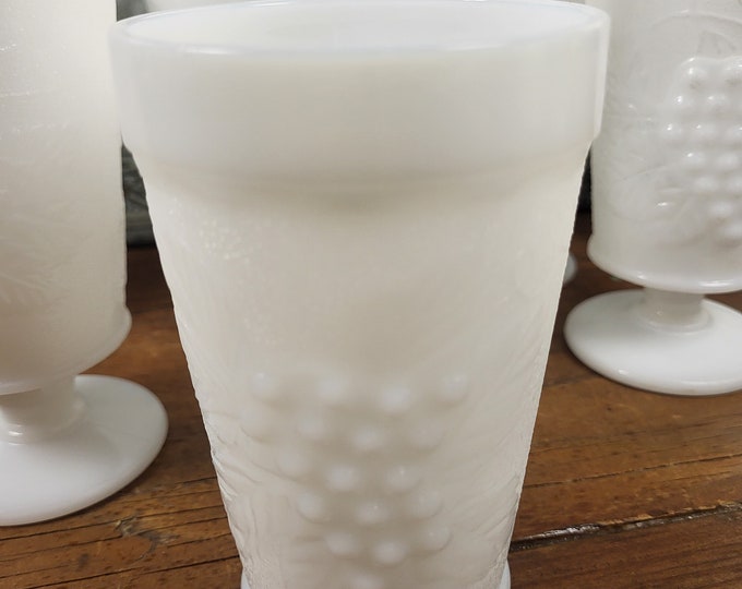 1950s Big Top Crystal Milk Glass Tumbler - Proctor & Gamble Promotional Item
