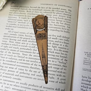 1939 Intl Golden Gate Exposition Copper-colored Bookmark - World’s Fair Souvenir