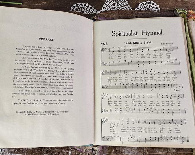 1911 Spiritual Hymnal in Gator/Croc Leather Portfolio