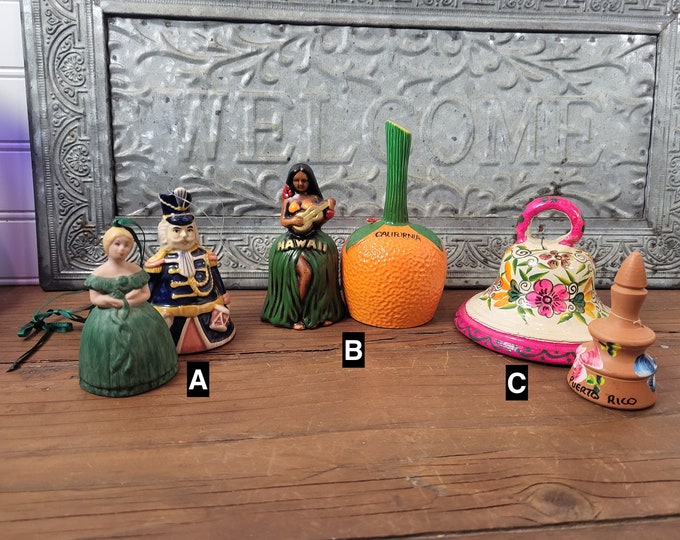 Vtg Souvenir Bell Lots - 3 to choose from