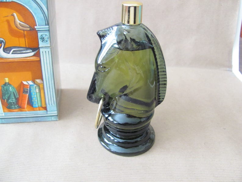 Vintage Avon After Shave 1970's Avon Pony Decanter Glass Etsy