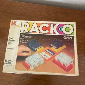 Vintage Card Game, 1980's Milton Bradley Racko Card Game, Complete Game, 1980's, Vintage Card Game