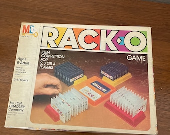 Vintage Card Game, 1980's Milton Bradley Racko Card Game, Complete Game, 1980's, Vintage Card Game