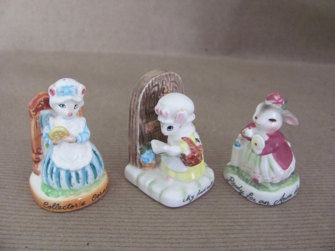 Vintage Avon Figurines 1980's Avon Small Treasures Etsy