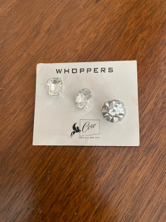 Vintage Rhinestone Scatter Pins, 1950's Coro Whopp