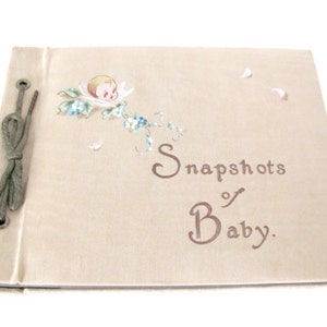Vintage Baby Photo Album, 1930&#39;s Baby Book, Baby Photos, Vintage Photographs