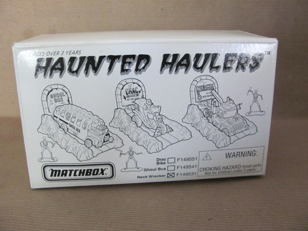Vintage Matchbox Car, 1990's Matchbox Haunted Hauler, Neck Wrecker