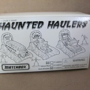 Vintage Matchbox Car, 1990&#39;s Matchbox Haunted Hauler, Neck Wrecker, F149531, NOS, NIB, Children&#39;s Collectible Car