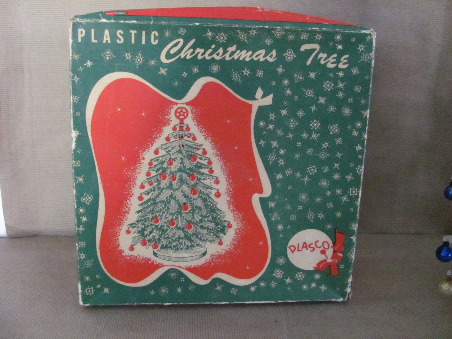 Vintage Plastic Christmas Tree 1950s Plasco Plastic Christmas Etsy