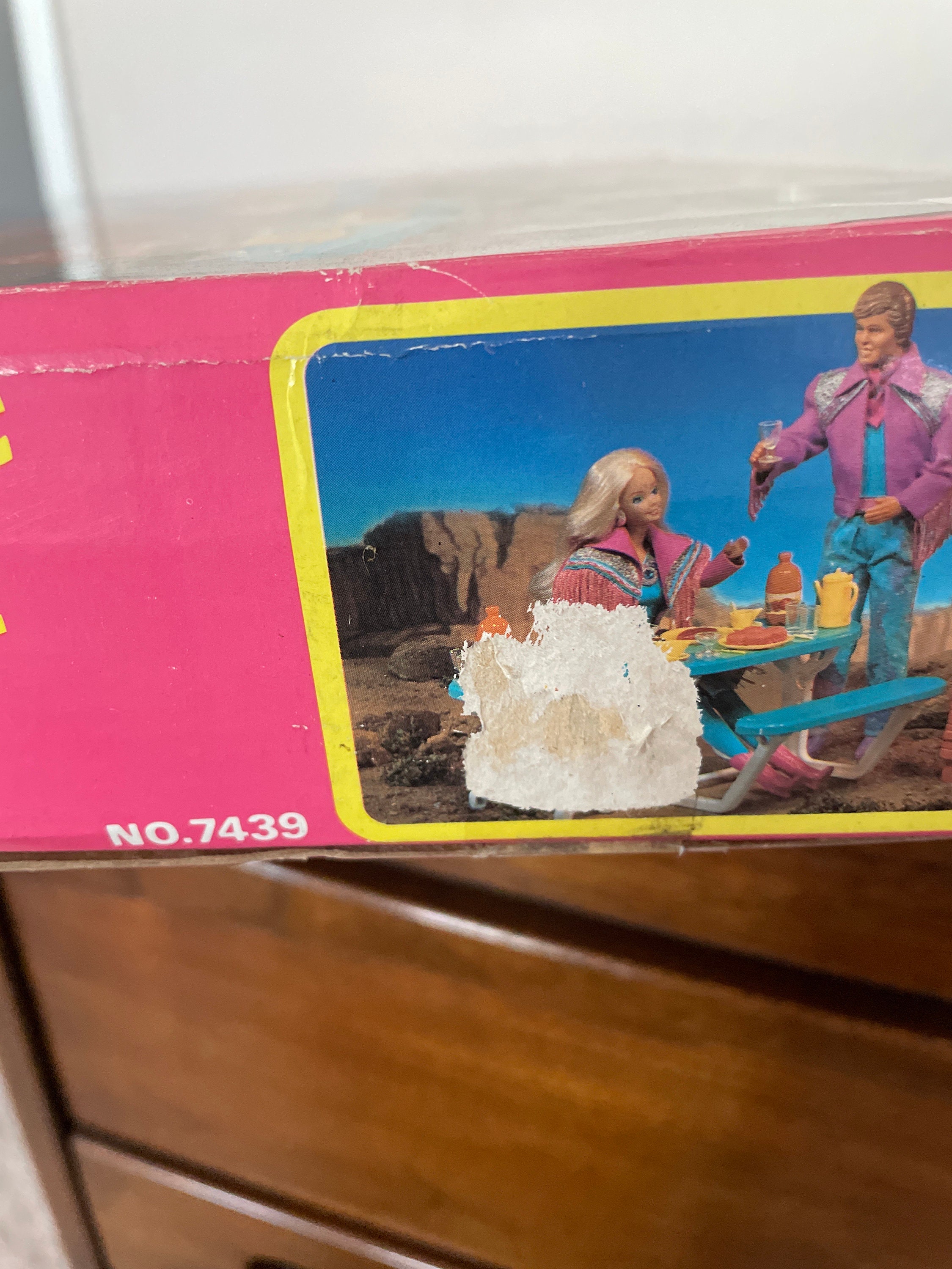 Set De Jeu Barbie Western Fun Barbecue 1989 - Avec Barbie, Ken Et Accessoires, Occasion, Boîte