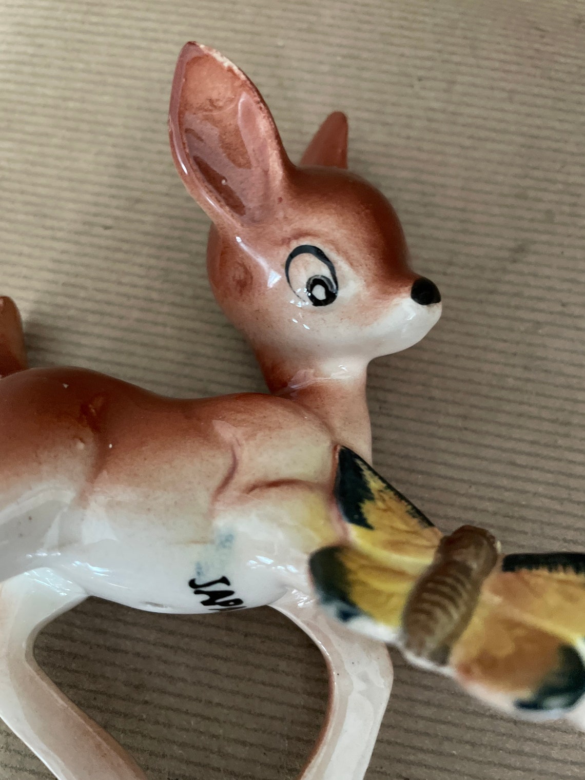 Vintage Deer Figurines 1960's Japan Ceramic Deer Etsy