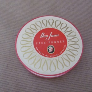 Vintage Face Powder, 1950&#39;s NOS Don Juan Face Powder, Loose Face Powder, Color - Rachel, Vintage 1950&#39;s Make-Up, Advertising