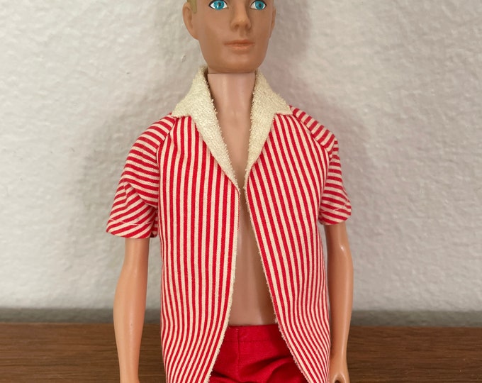 Vintage Ken Doll, 1960's Blonde Ken Doll 750, No. 2 Ken, Painted Hair