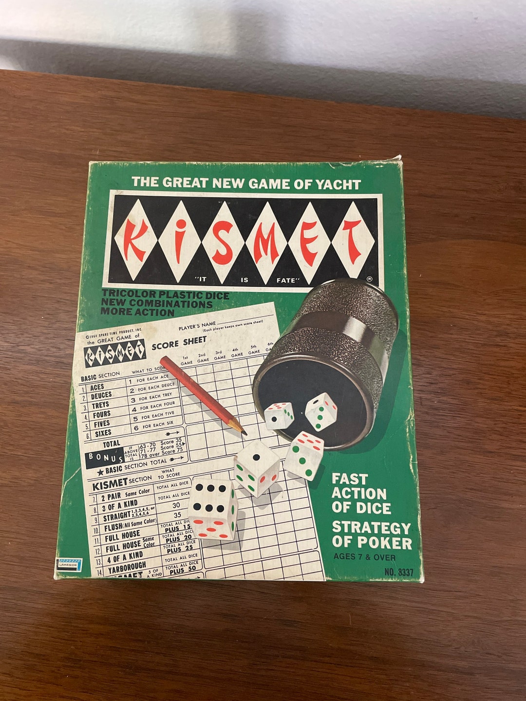 Vintage Kismet Game 1970's Lakeside Kismet Dice Game the Etsy