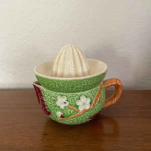 Vintage Ceramic Reamer, Juicer, 1960&#39;s Green Reamer With Cup, Made In Japan, Los Angeles Souvenir, 1960&#39;s Vintage Kitchen
