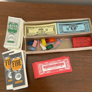 Vintage Life Game Pieces, 1960's Milton Bradley The Game of Life, Game Pieces Only, Replacement Pieces