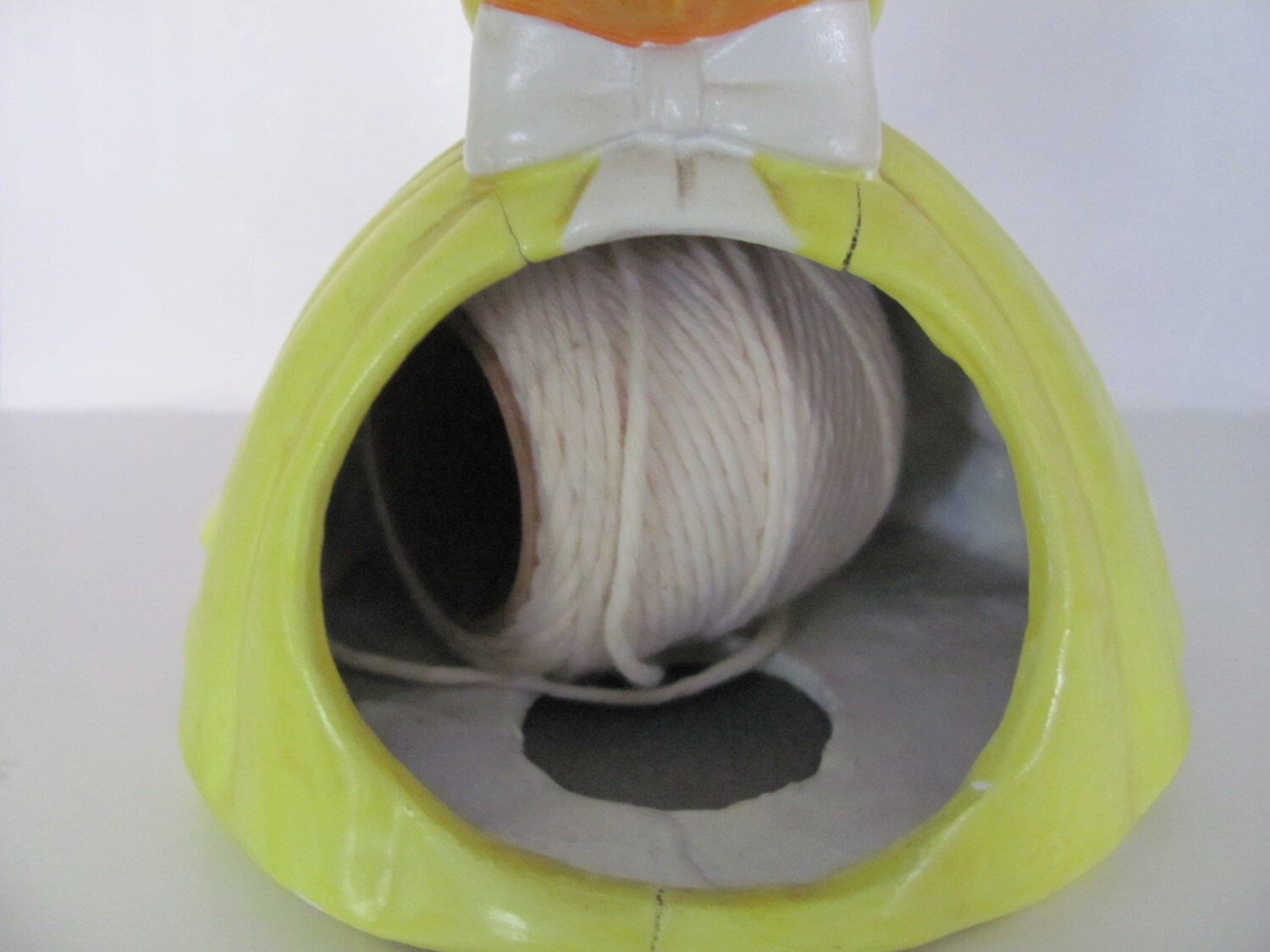 Vintage Paper Mache String Holder 1970's Girl String - Etsy