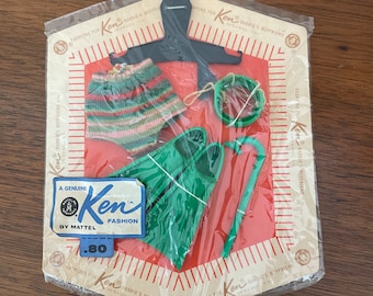 KENさん専用 Vintage NOS Ken Diving Set, 1960's Ken Snorkel Gear Pak, Accessory