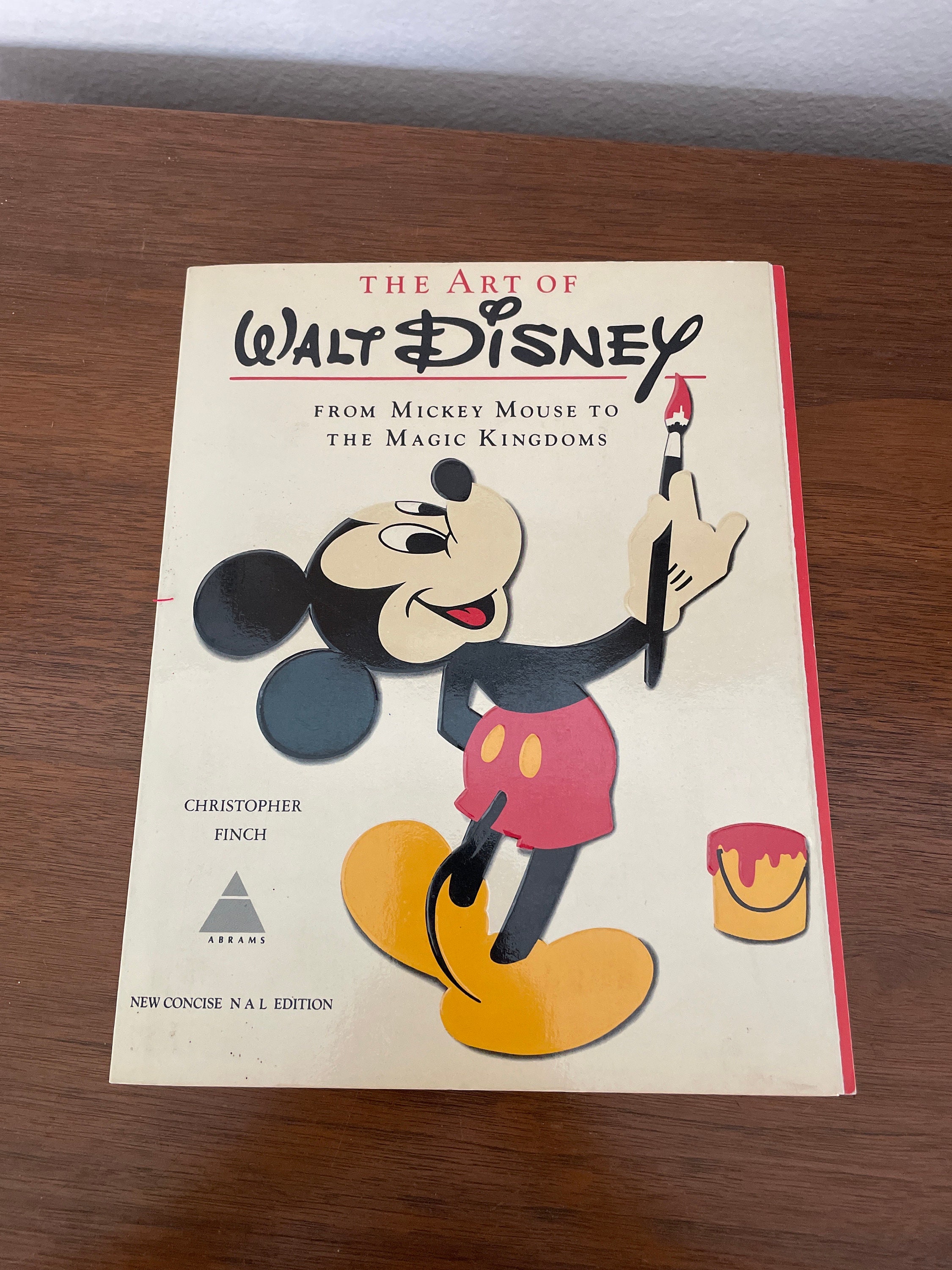 Vintage Disney Art Book, 1970's The Art of Walt Disney Softcover Book, Disney Reference Book