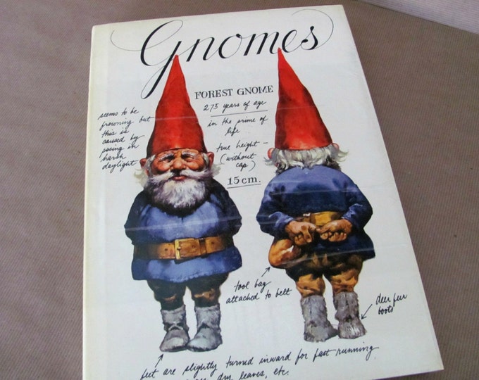 Vintage Gnome Book 1970's Gnomes Art Book Coffee Table Etsy