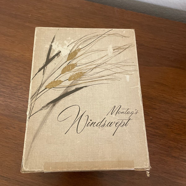 Vintage Stationery Lot, 1960's Montag's Windswept Stationery, Paper, Envelopes, Original Box, 1960's Decor
