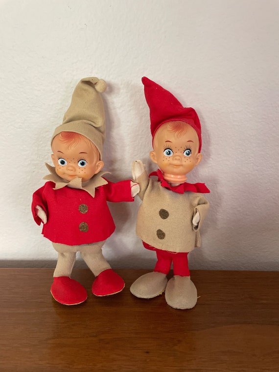 Vintage Felt Elf Figurines, 1960's Christmas Elves, Japan Elves, Large Standing Elves, 1960's Christmas Decor, Christmas Figurines - Etsy Vintage Felt Elf Figurines, 1960's Christmas Elves, Japan Elves, Large Standing Elves, 1960's Christmas Decor, Christmas Figurines - Etsy