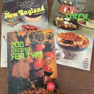 Vintage Recipe Booklets, 1970's Culinary Arts Cheese Cookbook, New England Cookbook, Recipes for Two, 1970's Recipes