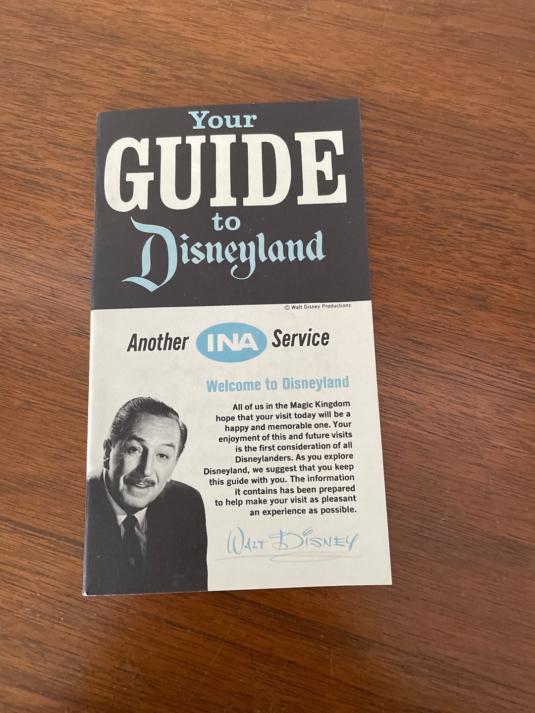 Vintage Disneyland Guide, 1960's INA Your Guide to Disneyland