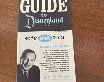 Vintage Disneyland Guide, 1960's INA Your Guide To Disneyland Booklet, Souvenir Guide, California, Disneyland Souvenir, Mid Century