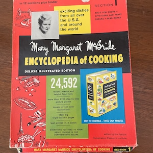 Vintage Recipe Booklets, 1950&#39;s Mary Margaret McBride Encyclopedia of Cooking, Section 1, Vintage Cookbook, 1950&#39;s Recipes