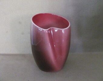 Vintage Pink Vase, 1960's LA Pottery California Vase, Pink, Purple Ombre, Flower Vase, 1960's, Mid Century Decor