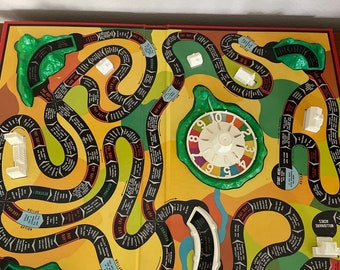 Vintage Life Game Board, 1960's Milton Bradley The Game of Life, Game Board Only, Replacement Board, Game Room Wall Decor