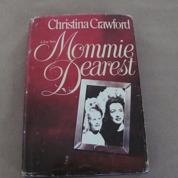 Vintage Mommie Dearest Book, 1970's Mommie Dearest, Joan Crawford Biography, Christina Crawford, Collectible Movie Star Book