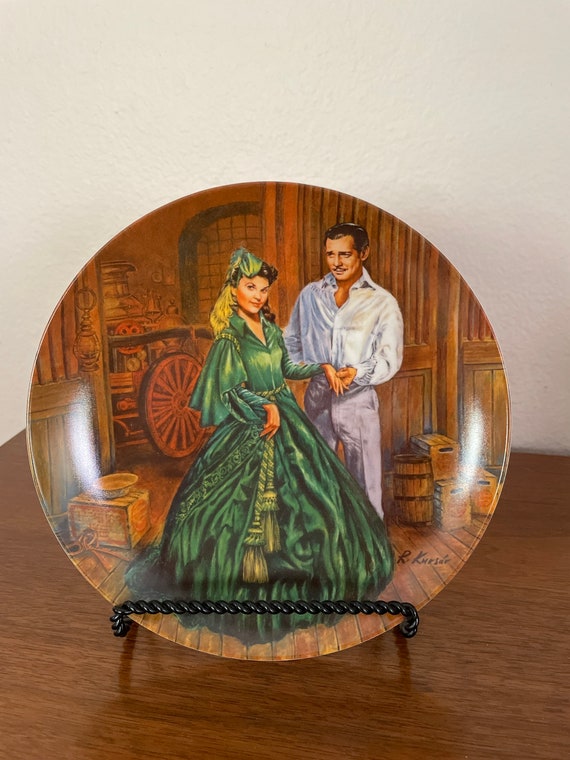 Vintage Gone With the Wind Collectible Plate, 1980's Bradford