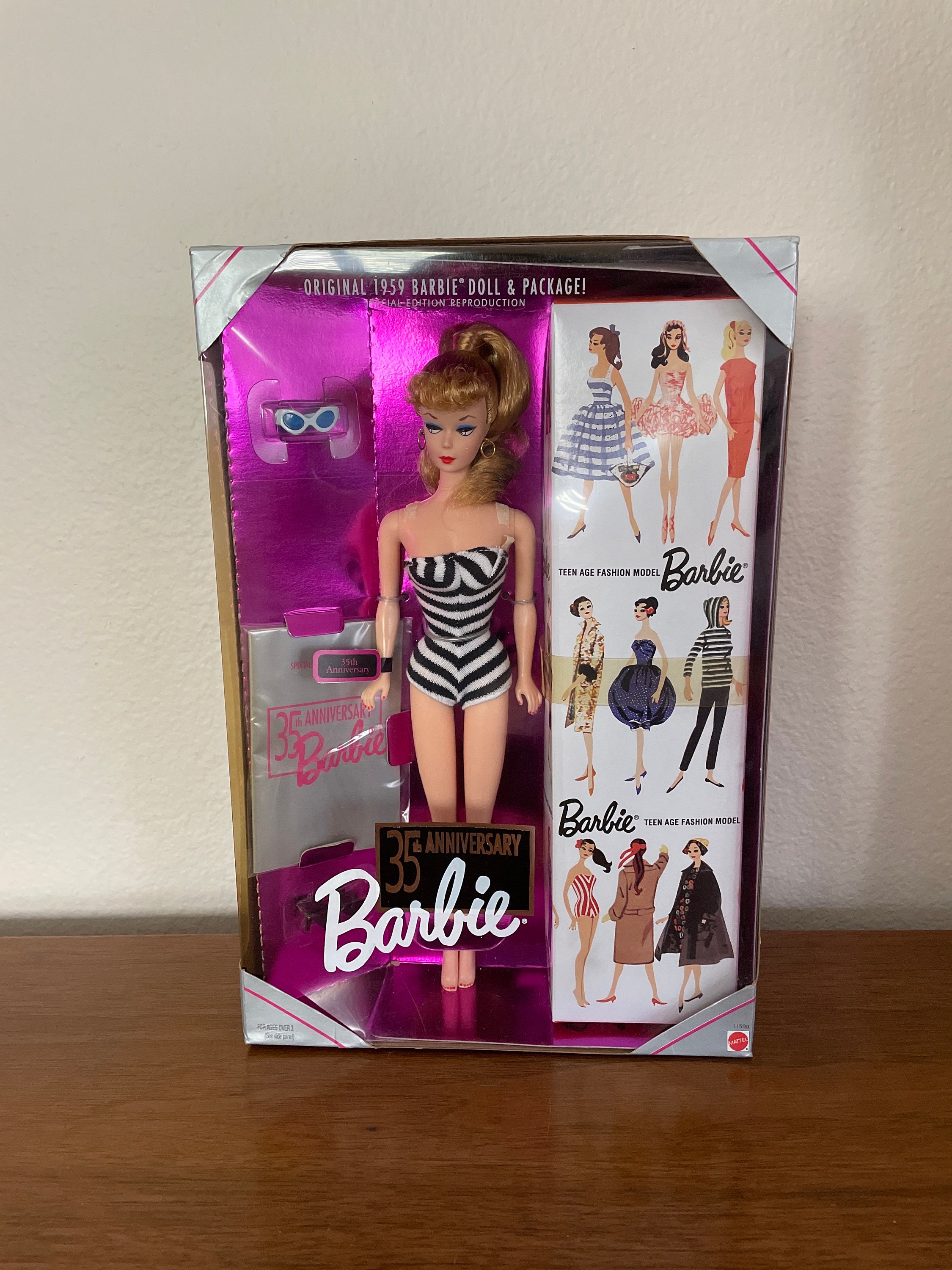 Vintage Barbie Doll, 1990's 35th Anniversary Barbie Doll