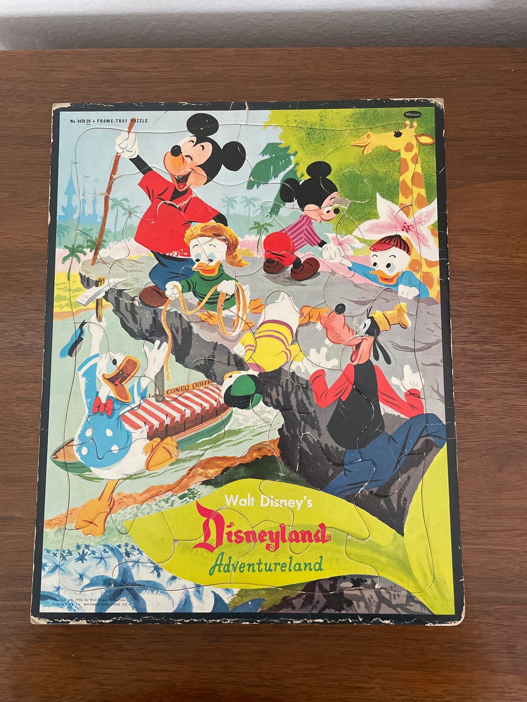 Vintage Disney Jigsaw Puzzle, 1960's Whitman Disneyland Adventureland