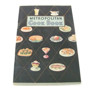 Vintage Recipe Booklet, 1950s Metropolitan Cookbook, Vintage Cookbook, Pamphlet, 1950s Recipes, Beef, Meat, Lamb