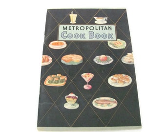 Vintage Recipe Booklet, 1950s Metropolitan Cookbook, Vintage Cookbook, Pamphlet, 1950s Recipes, Beef, Meat, Lamb